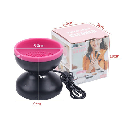 Electric Makeup Brush Cleaner Machine Portable Automatic USB Cosmetic Brush Cleaner Tools For All Size Beauty Makeup Brushes Set null