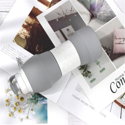Silicone folding water bottle null