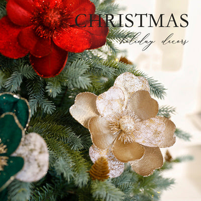 Christmas Flower Ornaments Christmas Tree Decorations null