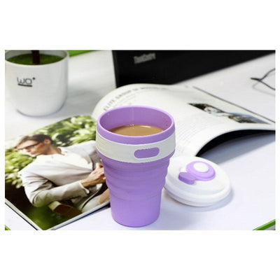 Coffee Mugs Travel Collapsible Silicone Cup Folding Water Cups BPA FREE Food Grade Drinking Ware Mug Tea Coffee Cups null