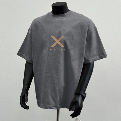 Cotton Loose Heavy Fashion Short Sleeve null