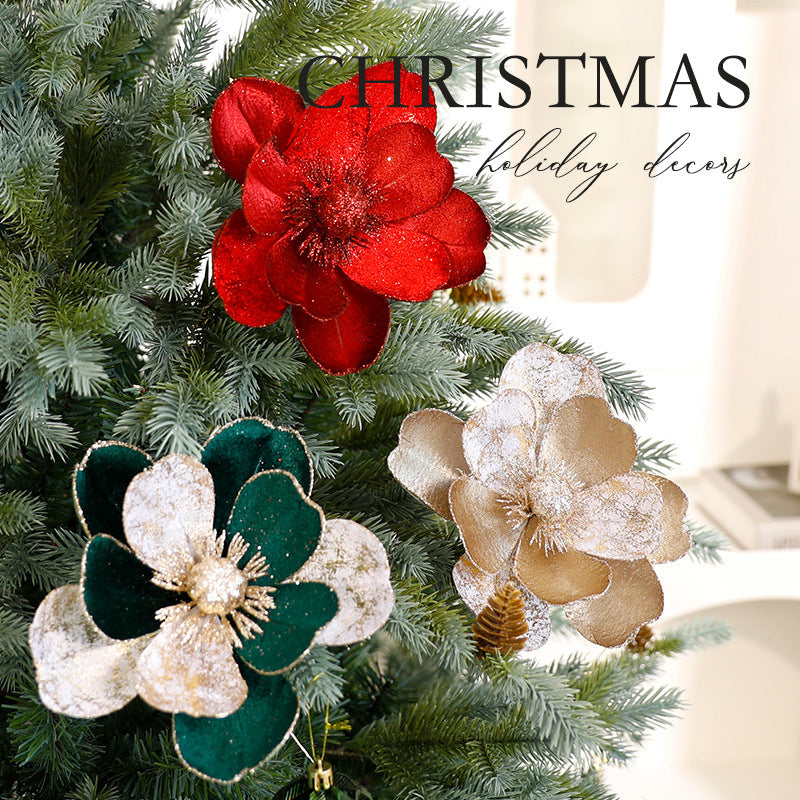 Christmas Flower Ornaments Christmas Tree Decorations null