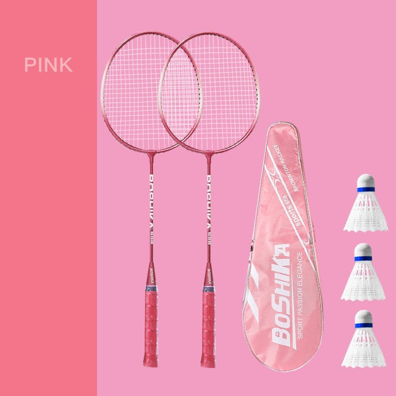 Badminton Racket For Beginners Children Set Iron Alloy A null
