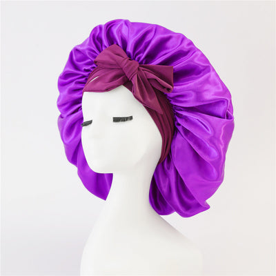 New Silk Bonnet For Sleeping Women Satin Bonnet Hair Bonnet Night Sleep Cap Scarf Wrap For Curly Hair With Tie Band For Curly Hair null