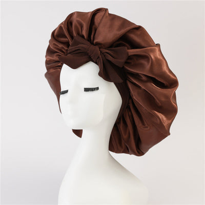 New Silk Bonnet For Sleeping Women Satin Bonnet Hair Bonnet Night Sleep Cap Scarf Wrap For Curly Hair With Tie Band For Curly Hair null