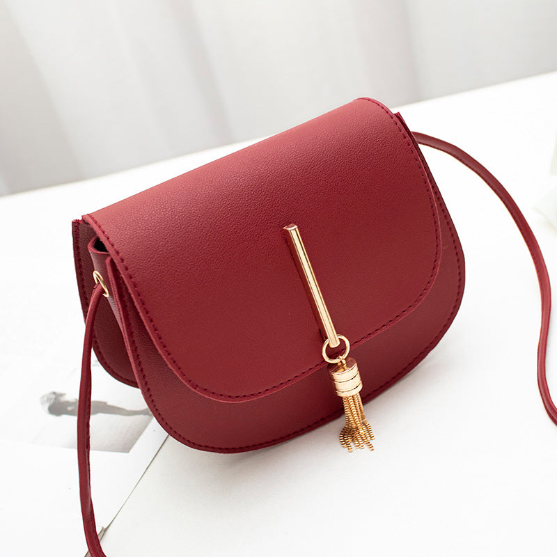 Shoulder bag tassel round bag women bag null