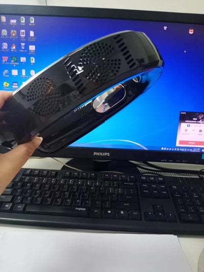 Halter Cooling Fan USB Charging Portable Leafless null