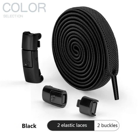 Press Lock Shoelaces Without Ties Elastic Laces Sneaker 8MM Widened Flat No Tie Shoe Laces Kids Shoelace For Shoes null