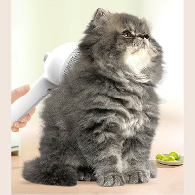 Pet Comb Self Cleaning Pets Hair Remover Brush For Dogs Grooming Tools Dematting Comb Built-in Mist Humidifier Pet Products null