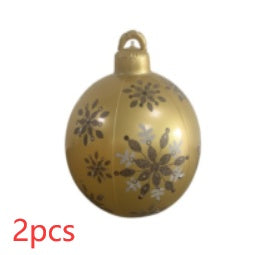 Christmas Ornament Ball Outdoor Pvc 60CM Inflatable Decorated Ball PVC Giant Big Large Balls Xmas Tree Decorations Toy Ball null