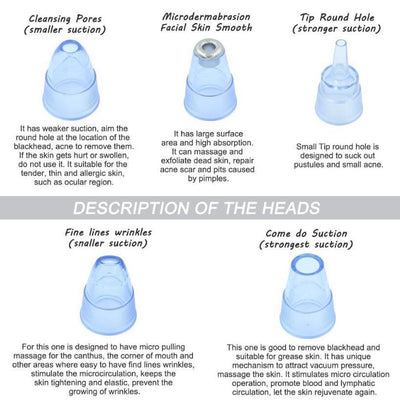 Blackhead Instrument Electric Suction Facial Washing Instrument Beauty Acne Cleaning Blackhead Suction Instrument null