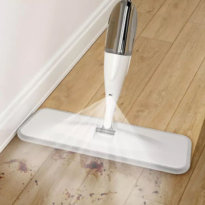 Spray Mop For Floor Cleaning 5 Reusable Microfibre Pads Water Bottle Tank UK null