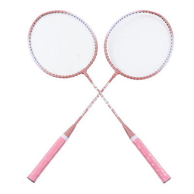 Badminton Rackets Pink Professional Separate Iron Alloy Badminton Rackets for Beginners Student Training null