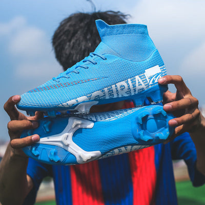 Men's Plus Size Soccer Shoes High Top AG Spikes null