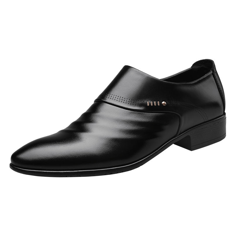 Casual pointed toe shoes men leather shoes men null