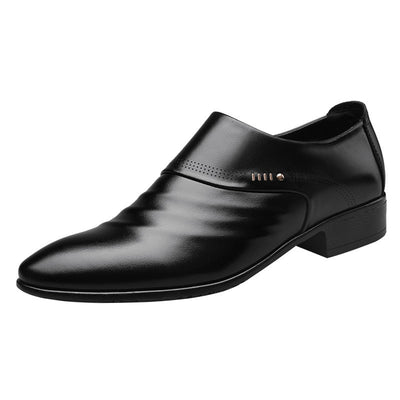 Casual pointed toe shoes men leather shoes men null