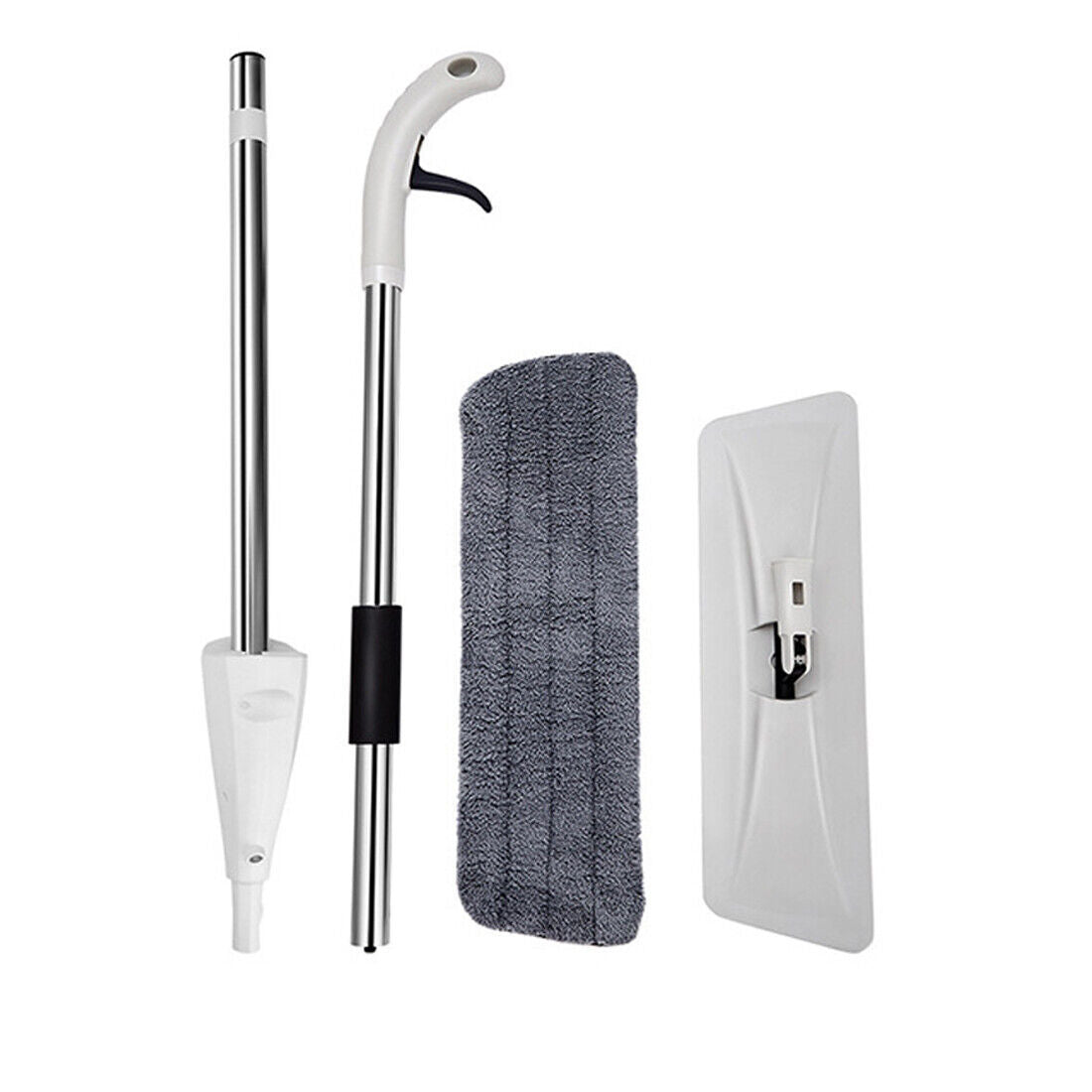 Spray Mop For Floor Cleaning 5 Reusable Microfibre Pads Water Bottle Tank UK null