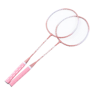 Badminton Rackets Pink Professional Separate Iron Alloy Badminton Rackets for Beginners Student Training null