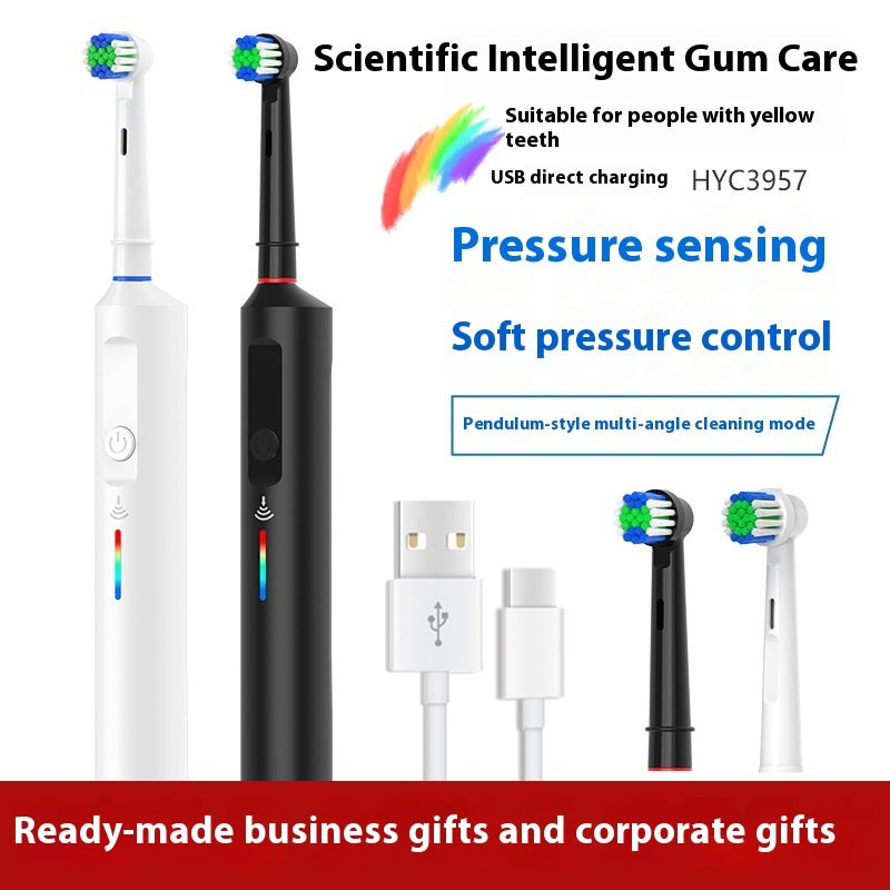 Rotary Electric Toothbrush Whitening Polishing Remove Tooth Stains null
