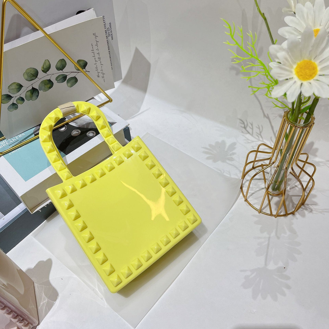 Fashion Small Rivet Square Bag One-shoulder Crossbody null