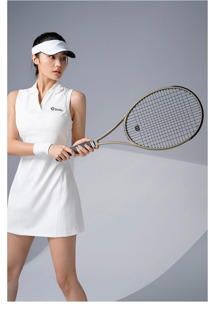 Tennis Skirt Sports Dress Badminton Golf American Leisure Polo Dress null