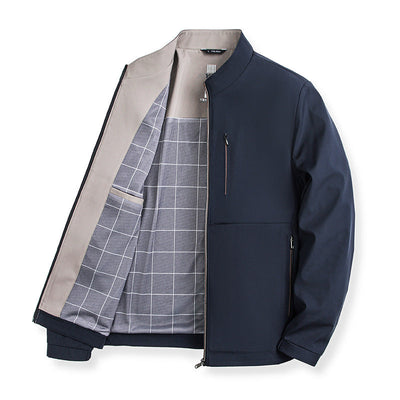 Men's Solid Color Jacket High-grade Trendy Casual null