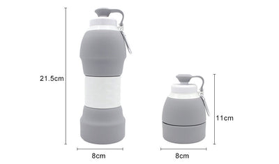 Silicone folding water bottle null