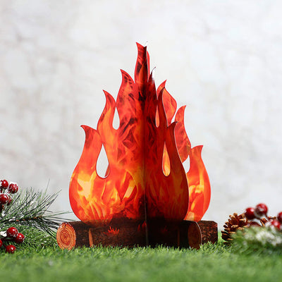 Bonfire Decoration Scene Props Halloween Flame Ornament null