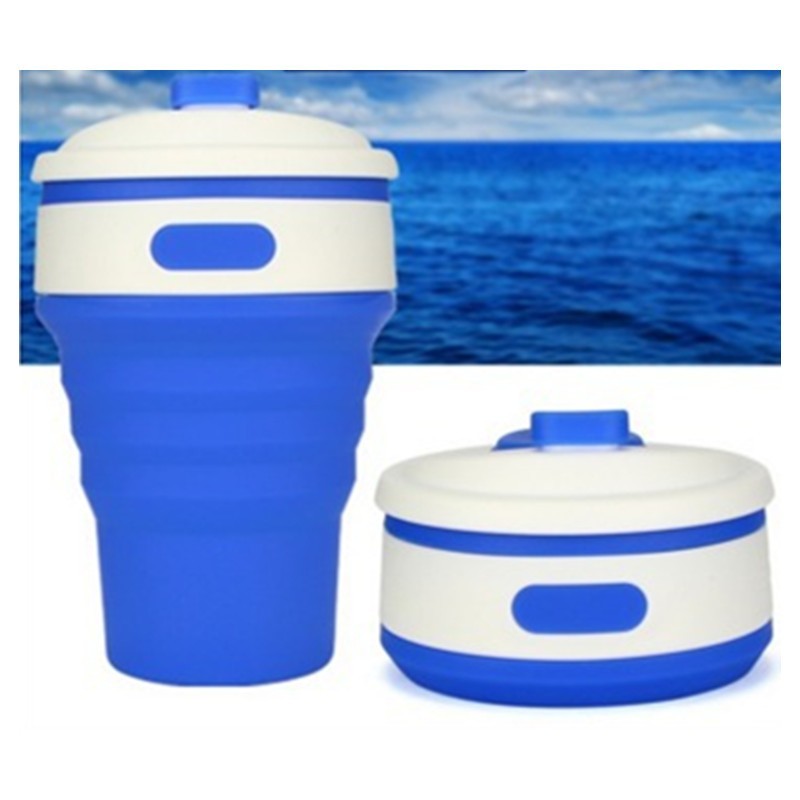 Coffee Mugs Travel Collapsible Silicone Cup Folding Water Cups BPA FREE Food Grade Drinking Ware Mug Tea Coffee Cups null