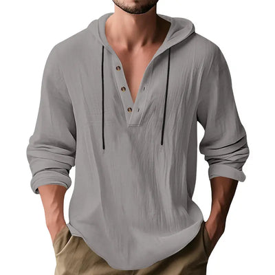 Hooded Casual Loose-fitting T-shirt Sweater For Men null