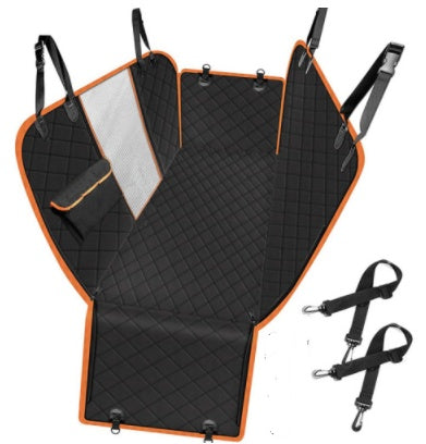 Dog Car Seat Cover View Mesh Pet Carrier Hammock Safety Protector Car Rear Back Seat Mat With Zipper And Pocket For Travel null