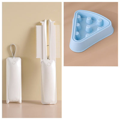 Pet Groomer Pet Hair Removal Brush Cat Grooming Brush Dog Cat Massage Epilator To Remove Floating Hair Cat Hair Dog Pet Supplies null