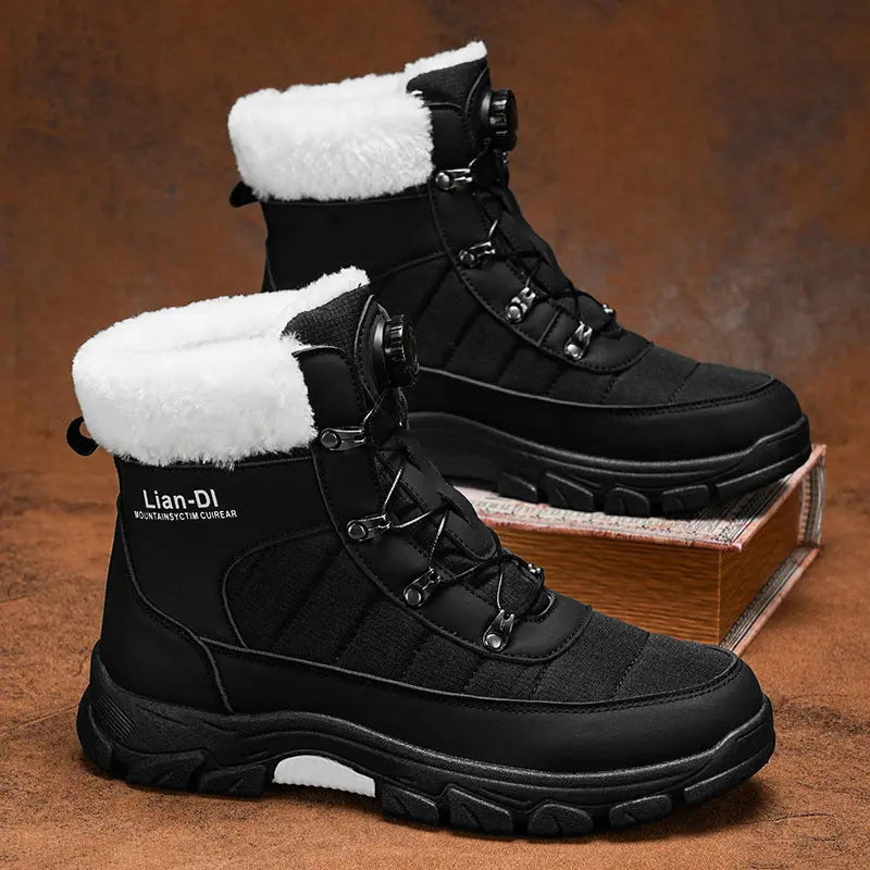 Warm Snow Boots Fleece-lined Thickened Men null