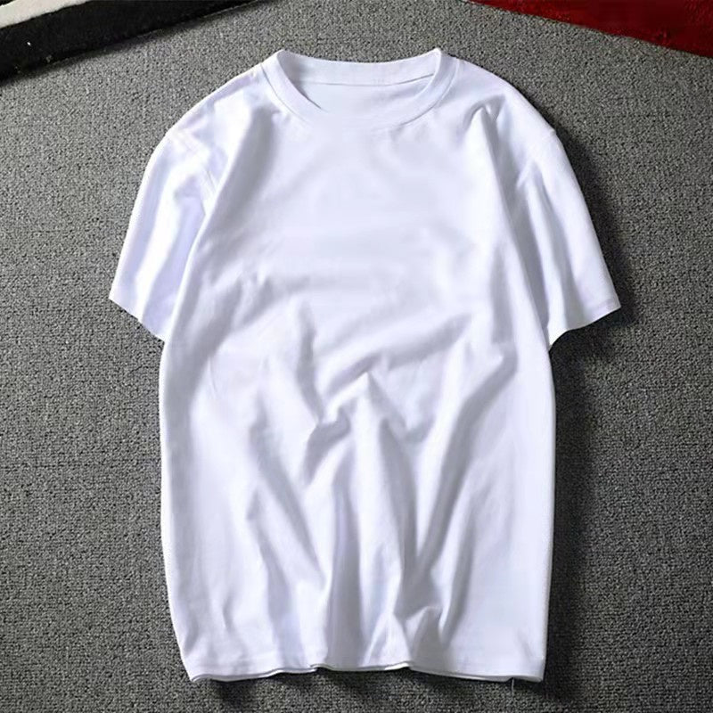 Casual Round Neck Plus Size Bottoming Shirt Men's Short Sleeve null