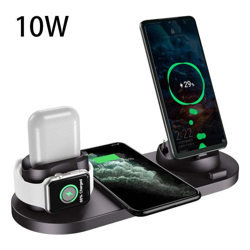 Wireless Charger For IPhone Fast Charger For Phone Fast Charging Pad For Phone Watch 6 In 1 Charging Dock Station null