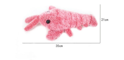 Pet Toys Electric Jumping Shrimp USB Charging Simulation Lobster Funny Cat Plush Pets Toy null