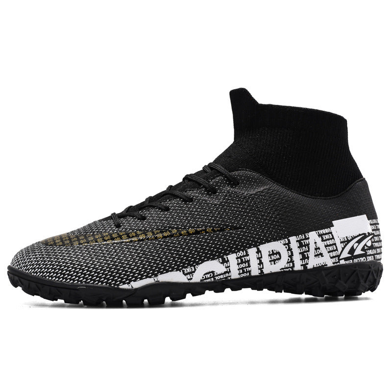 Men's Plus Size Soccer Shoes High Top AG Spikes null
