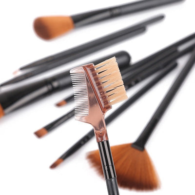 12pcs Makeup Brush Set Blush Eyeshadow Eyelash Highlighter Makeup Brush null