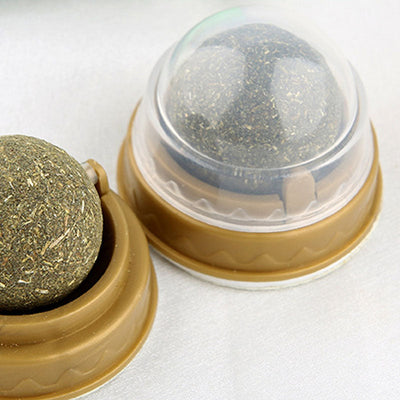 Catnip Balls Cat Treats Rotary Molar Teeth Cleaning null