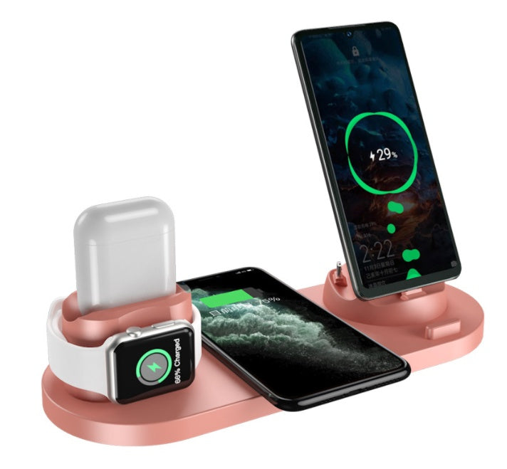 Wireless Charger For IPhone Fast Charger For Phone Fast Charging Pad For Phone Watch 6 In 1 Charging Dock Station null