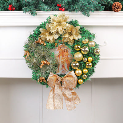 Christmas Light Wreath Door And Window Decoration Vine Ring null