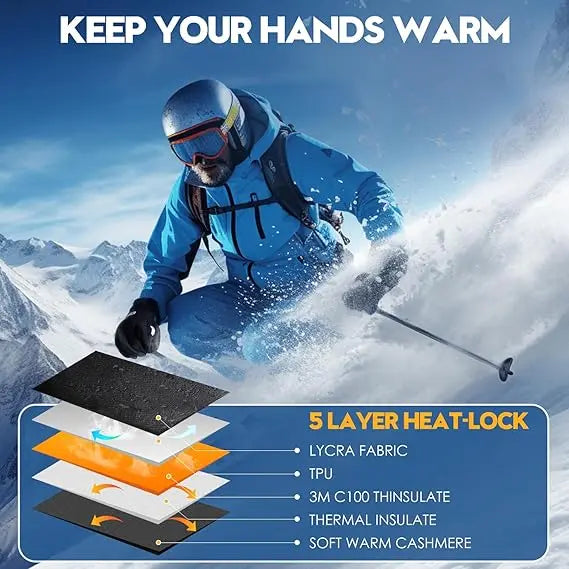 🔥Limited Time Offer-Buy 1 Pair Get 1 Pair FREE!🎁Windproof Winter Gloves Touchscreen Gloves Thermal Warm Gloves for Men and Women Leisure Sports Life Store