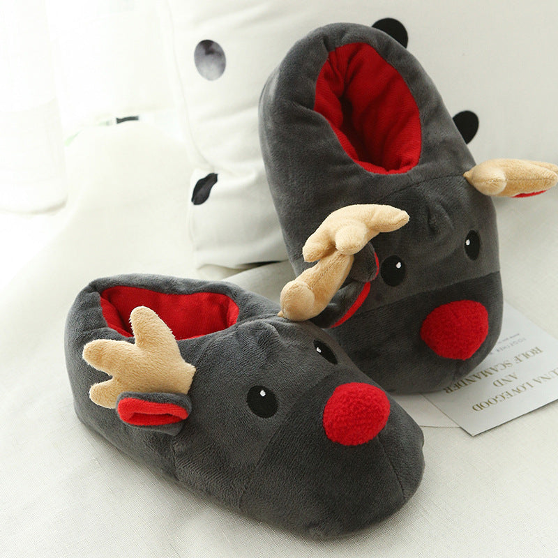 Christmas Shoes Cute Elk Home Slippers null