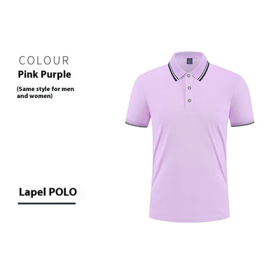 Mercerized Cotton Culture Lapel Short Sleeve null