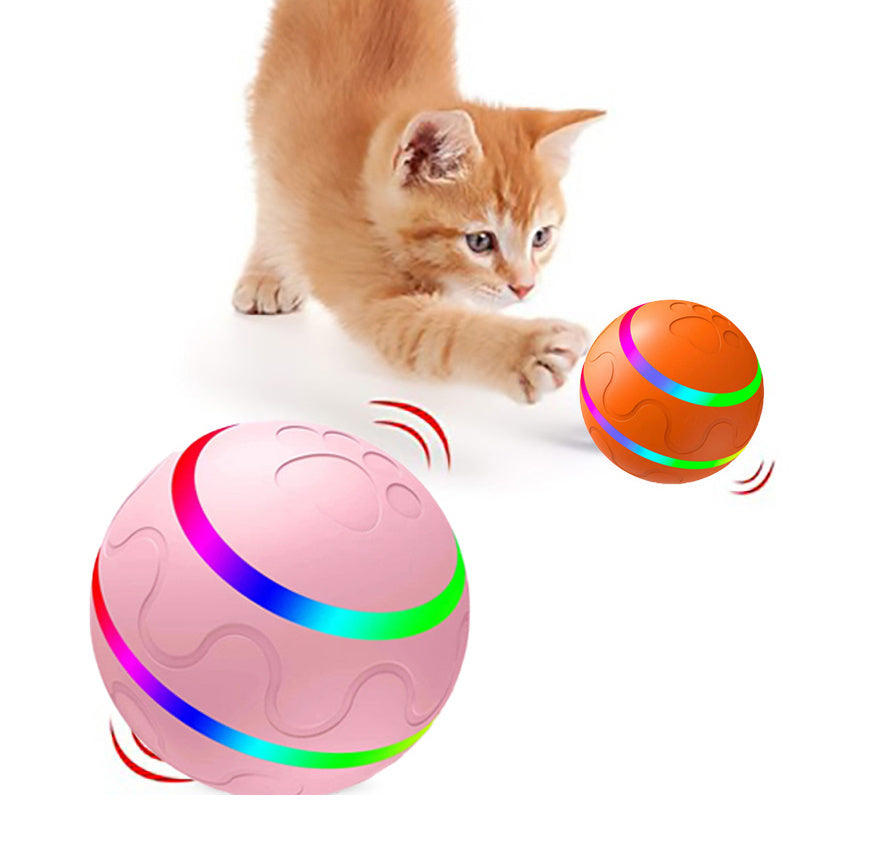 Pet New Cat Wicked Ball Toy Intelligent Ball USB Cat Toys Self Rotating Ball Automatic Rotation Ball null