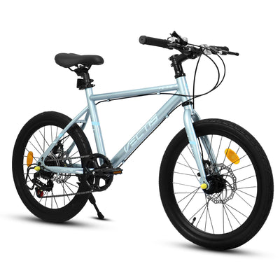A20183 Kids Bike For 6-12 Years Old, 20 Inch Children's Bicycle For Boys Girls, 7-Speed Steel Frame, , Dual Disc Brakes, 20x1.75 Inch Tires Road Bike, 4 Color Options null