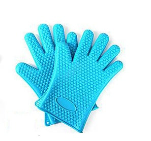 Food Grade Silicone Heat Resistant BBQ Glove Silicone Oven Mitts null