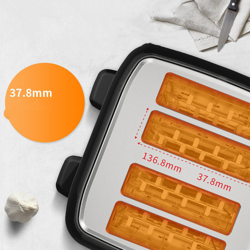 Home Automatic Multifunctional Toaster Four Slot Export null