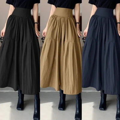 Women's Elastic Waist Fashion Pleated Loose Dress null