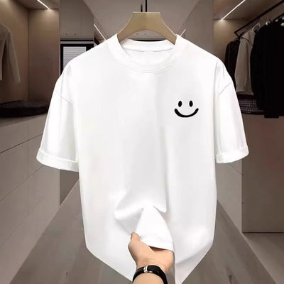 Ice Silk Simple Top Short Sleeve Men null